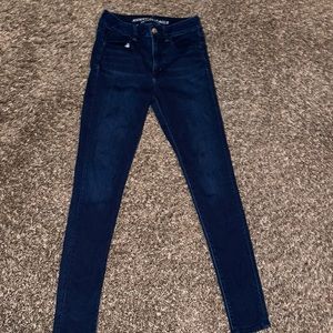 American eagle dark blue jeggings